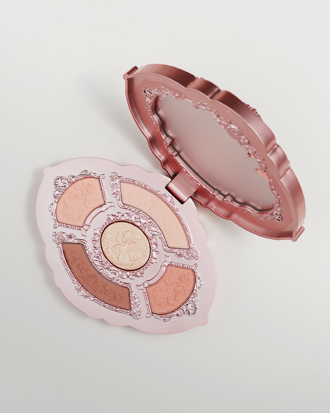 Midsummer Fairytales Collection Embossed Five - color Eyeshadow Palette 02 Flower Hermitage - Nüwa BeautyFlower Knows