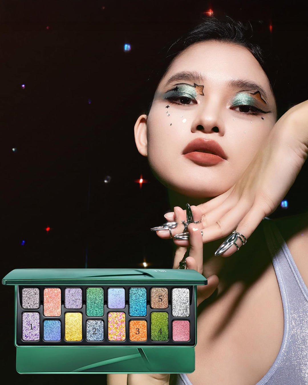 16 Colour Eyeshadow Palette (Ambition) - Nüwa BeautyCheeryep