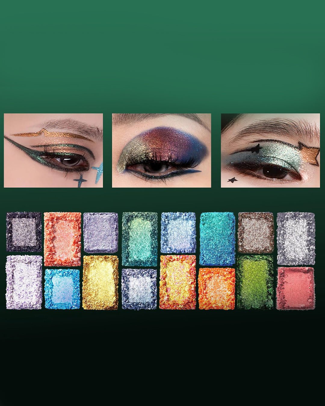 16 Colour Eyeshadow Palette (Ambition) - Nüwa BeautyCheeryep