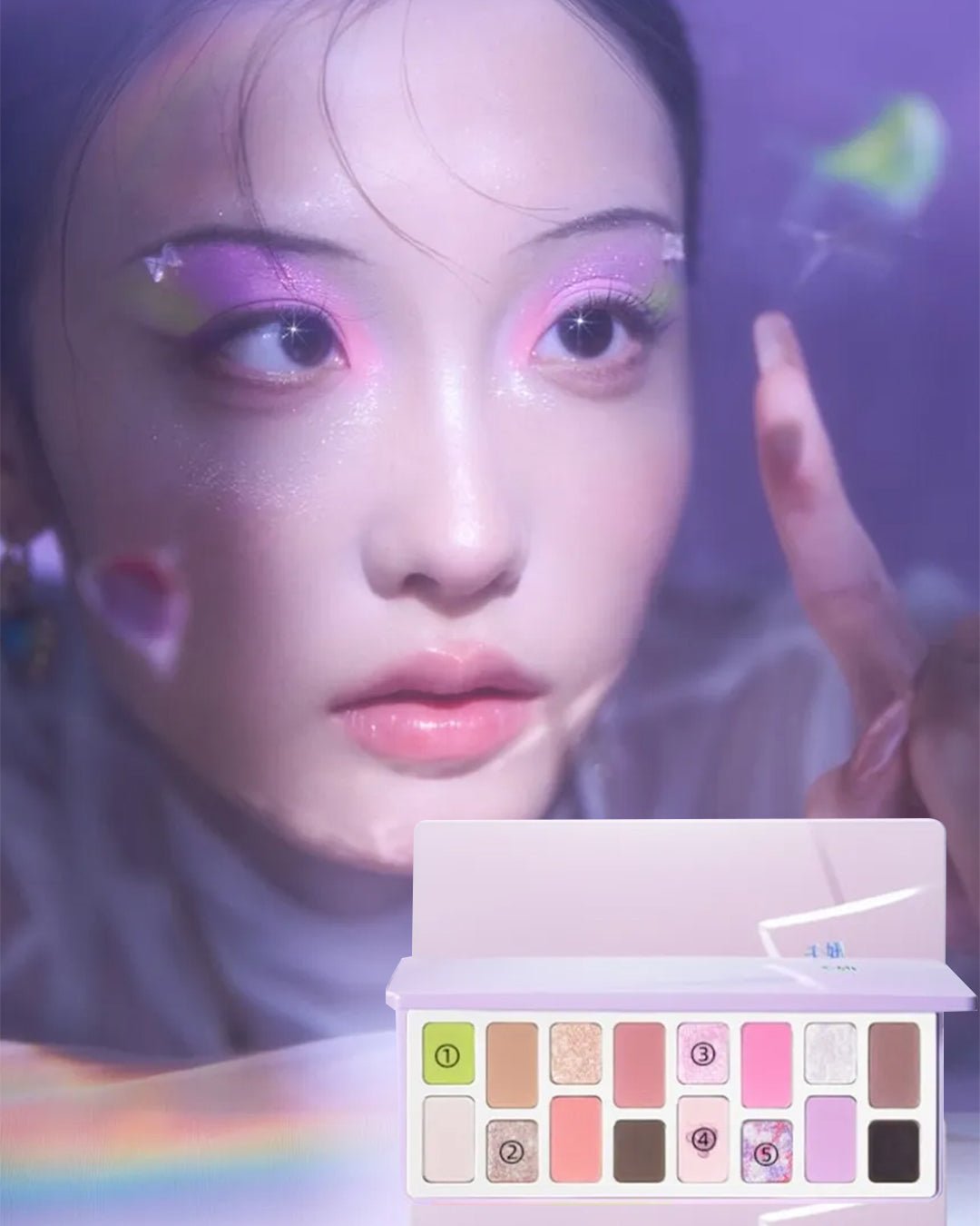 16 Colour Eyeshadow Palette (Thrill) - Nüwa BeautyCheeryep