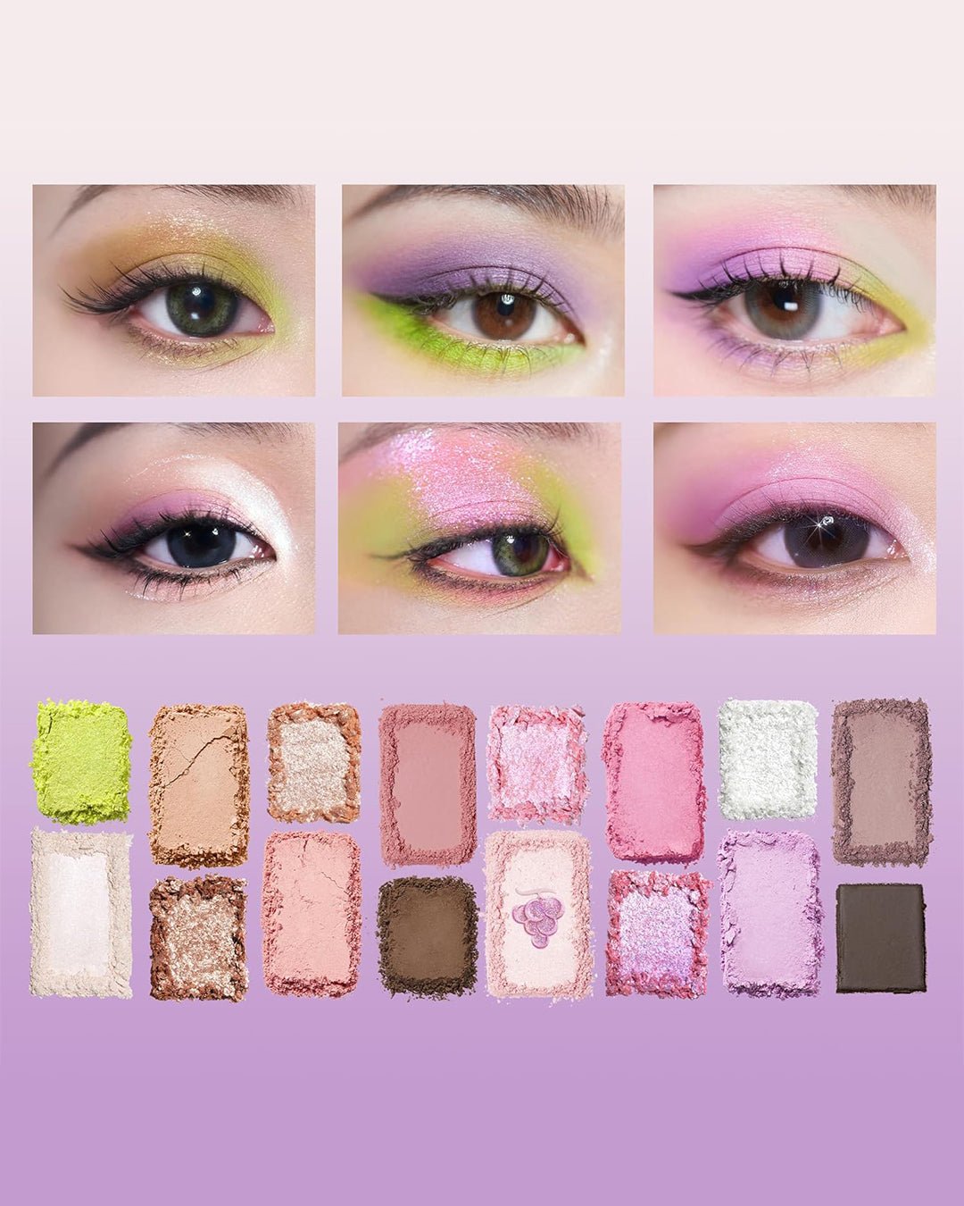 16 Colour Eyeshadow Palette (Thrill) - Nüwa BeautyCheeryep