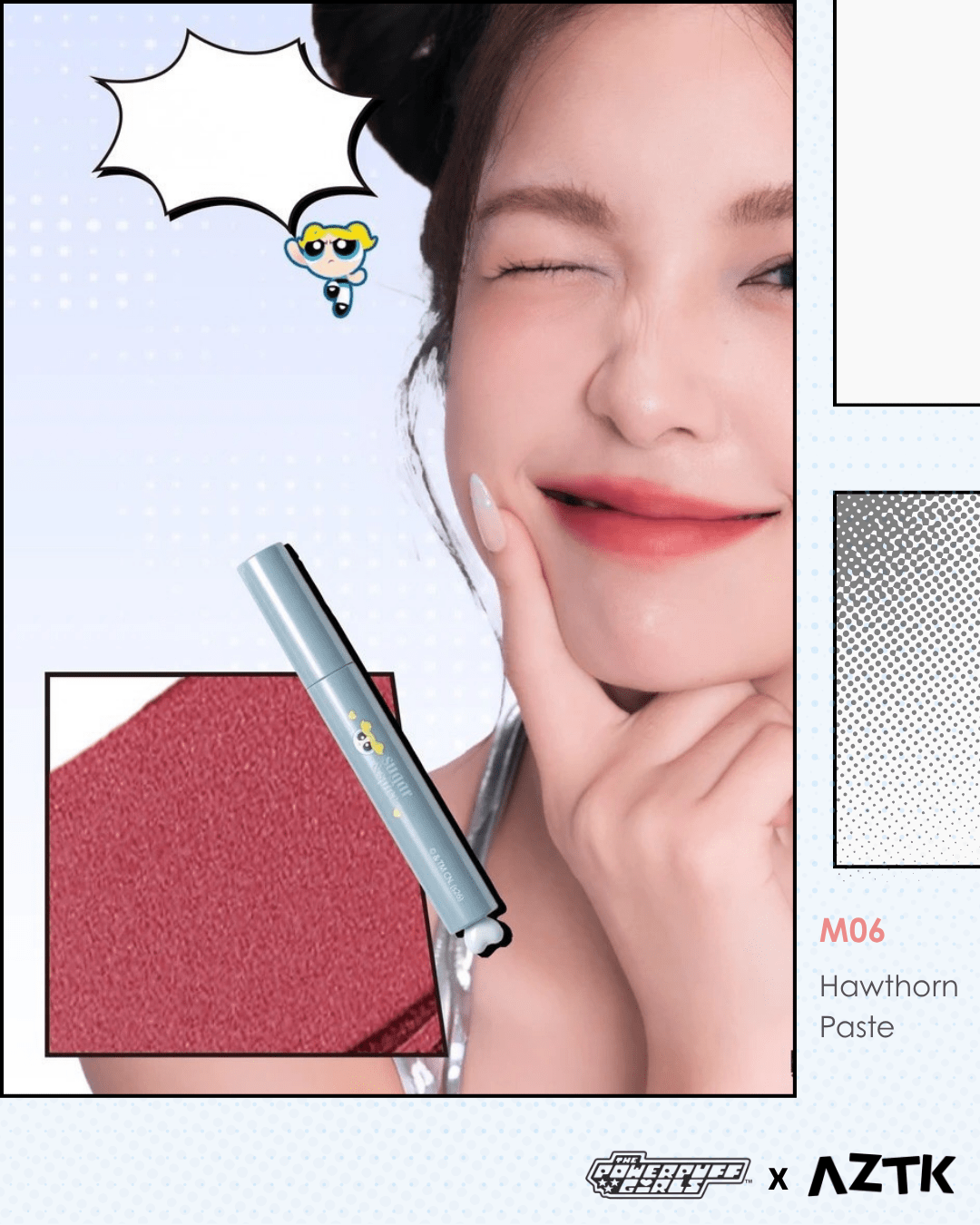 AZTK X POWERPUFF GIRLS Cloud touch Lip stick - Nüwa BeautyAZTK