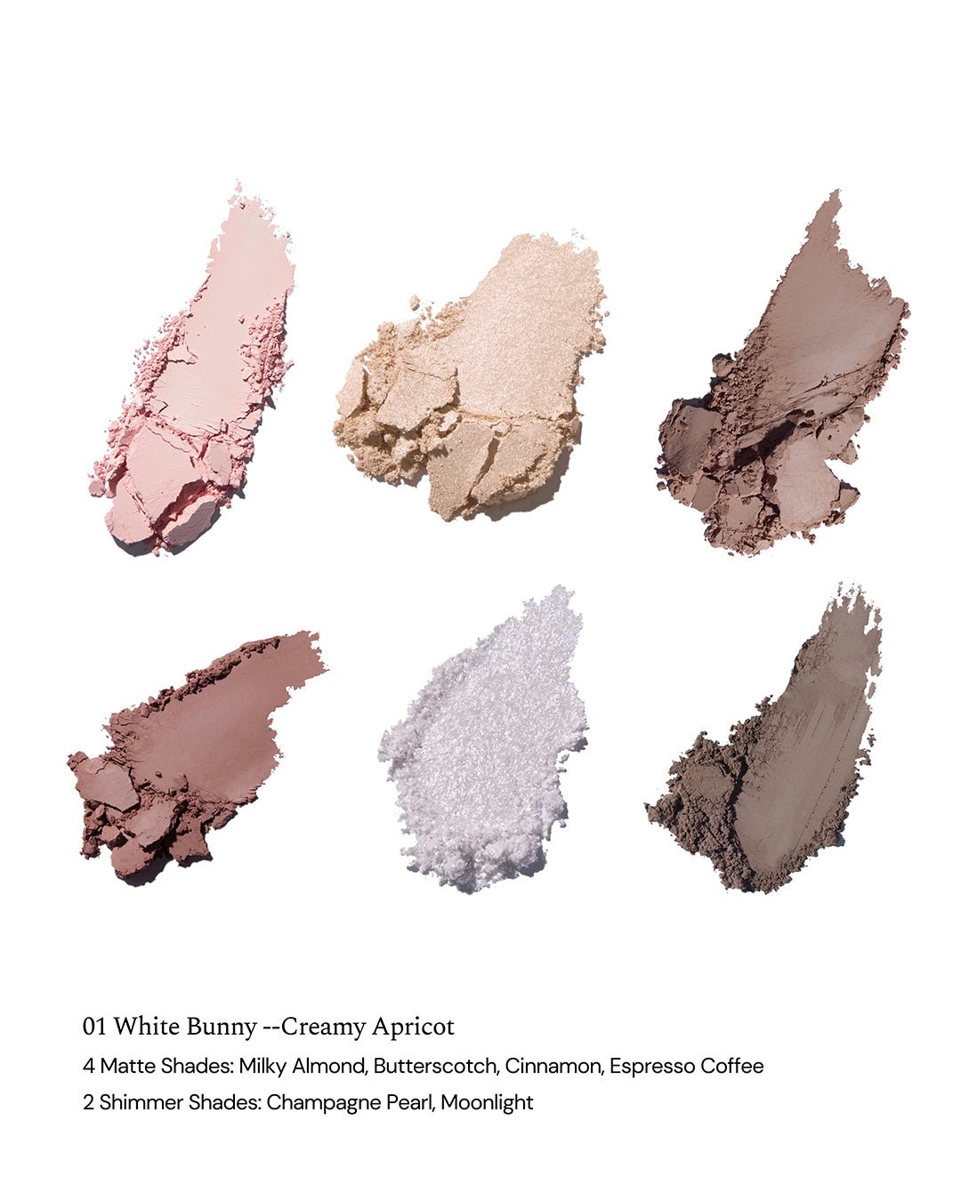 Bunny Garden 6 - Color Makeup Palette 01 White Bunny - Nüwa BeautyFlower Knows