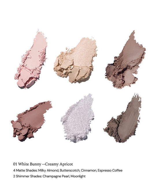 Bunny Garden 6 - Color Makeup Palette 01 White Bunny - Nüwa BeautyFlower Knows