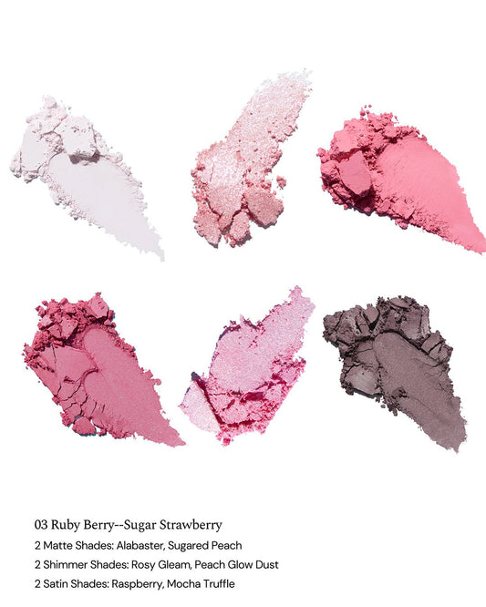 Bunny Garden 6 - Color Makeup Palette 03 Ruby Berry - Nüwa BeautyFlower Knows