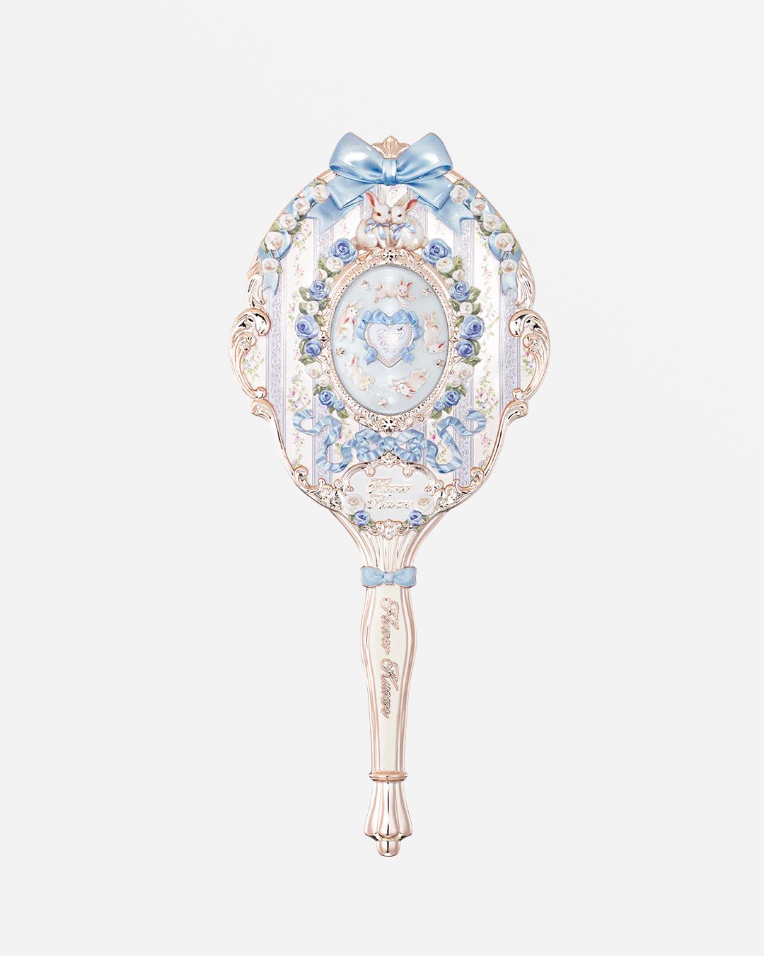 Bunny Garden Hand Mirror Cloudy Blue - Nüwa BeautyFlower Knows