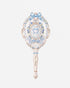 Bunny Garden Hand Mirror Cloudy Blue - Nüwa BeautyFlower Knows