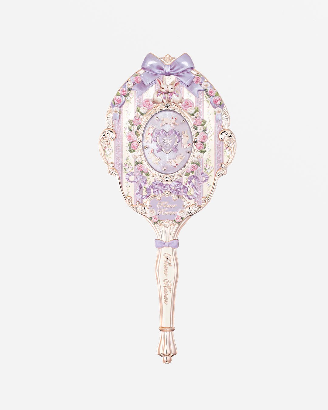 Bunny Garden Hand Mirror Wisteria Purple - Nüwa BeautyFlower Knows