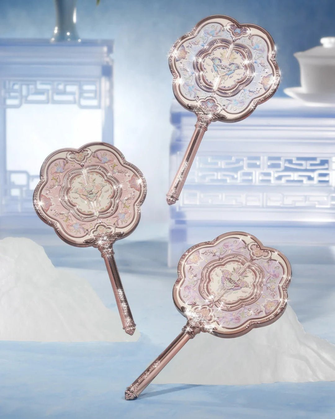 Butterfly Cloud Collar Hand Mirror - Nüwa BeautyFlower Knows