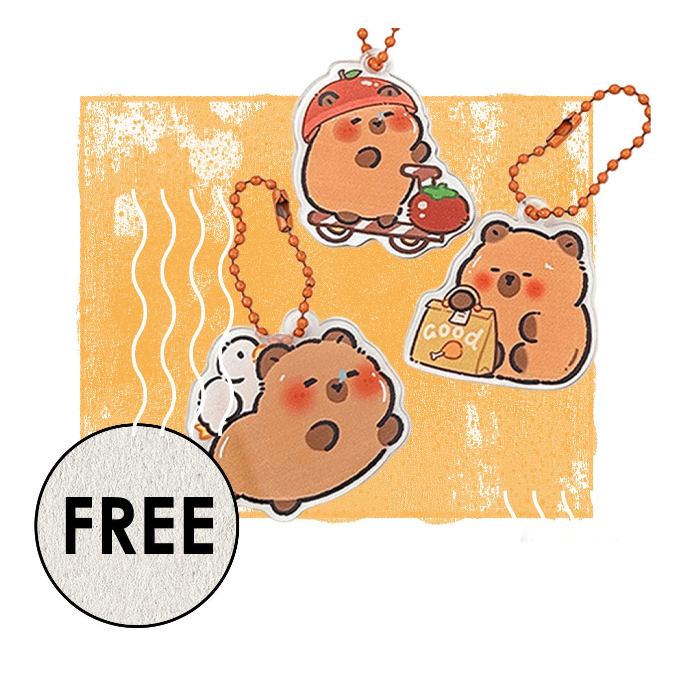 Capybara Keychain - Nüwa BeautyNüwa Beauty