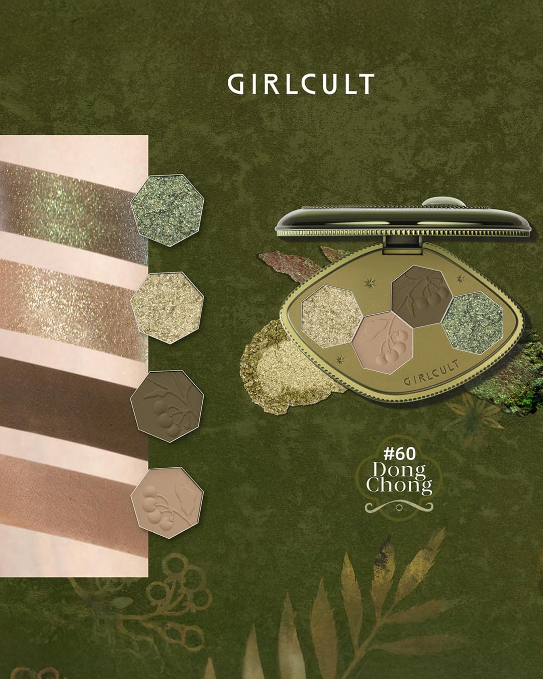 Compendium of Materia Medica Series Vision Eyeshadow Palette (60 Cordyceps) - Nüwa BeautyGirl Cult