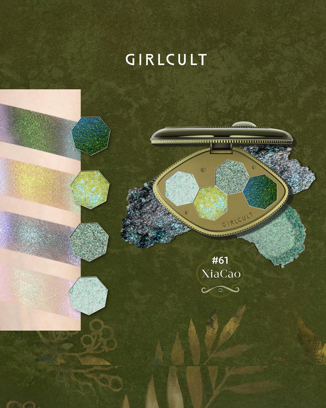 Compendium of Materia Medica Series Vision Eyeshadow Palette Chameleon 61 Sinensis - Nüwa BeautyGirl Cult