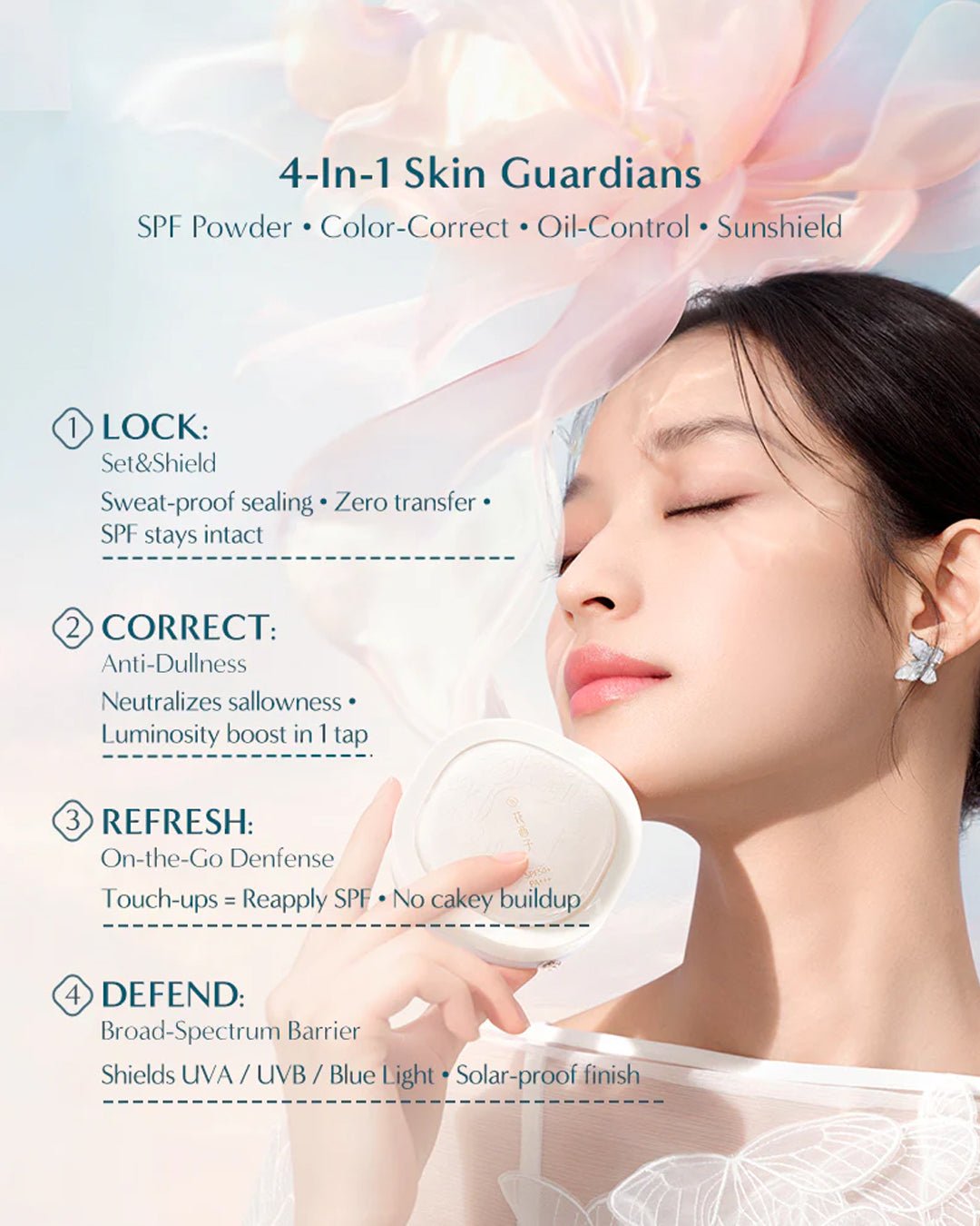 Flawless Jade Breathable Setting Powder 03 Mist - Nüwa BeautyFlorasis