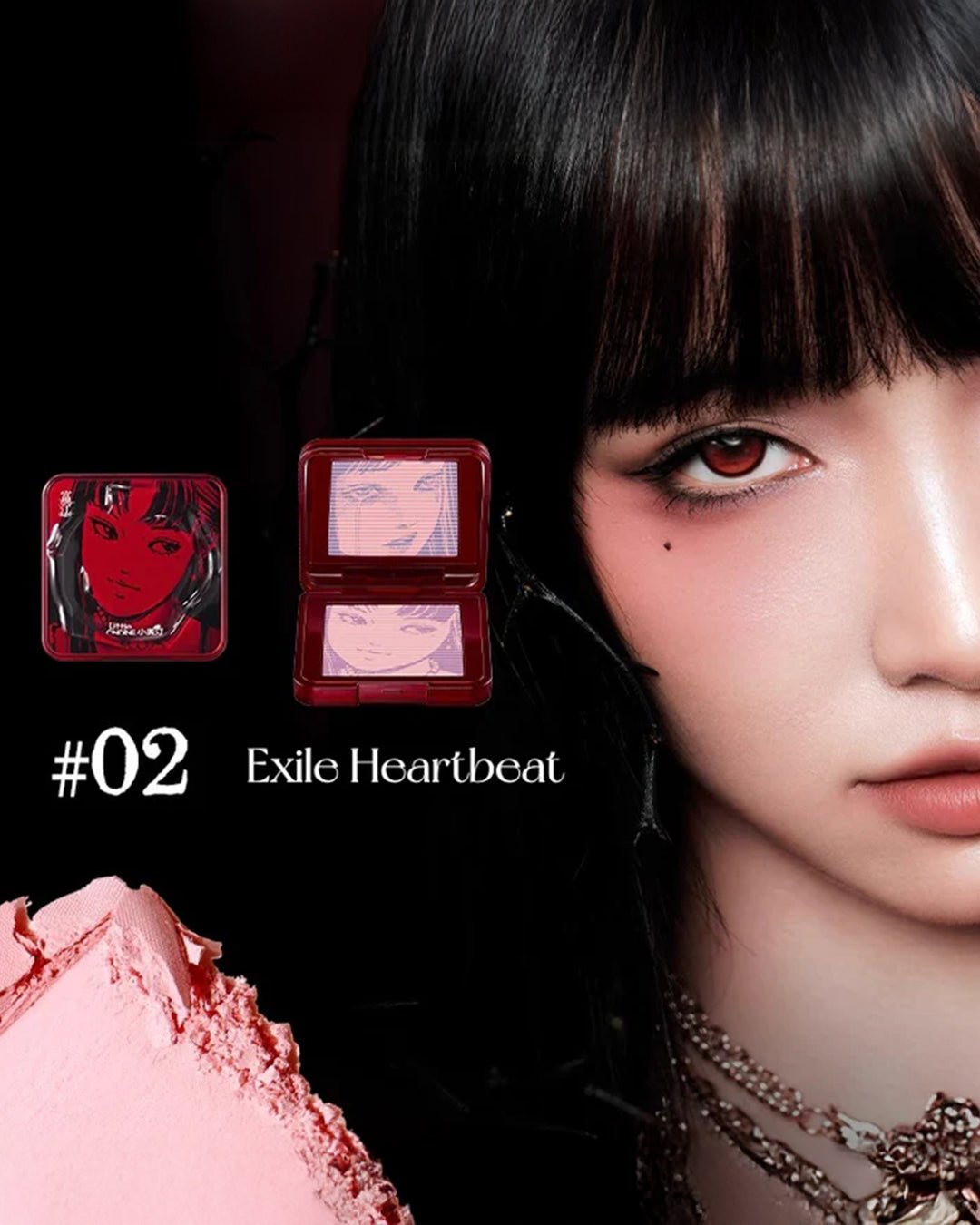 LITTLE ONDINE X JUNJI ITO Tomie Collection Blusher Exiled Heartbeat 02 - Nüwa BeautyLittle Ondine