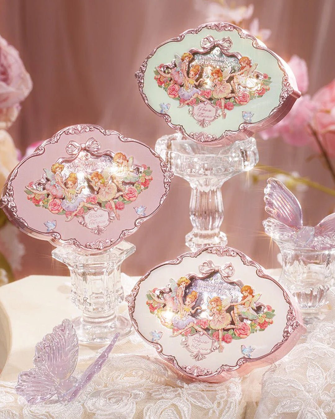 Midsummer Fairytales Collection Embossed Five - color Eyeshadow Palette 01 Hazel Fawn - Nüwa BeautyFlower Knows