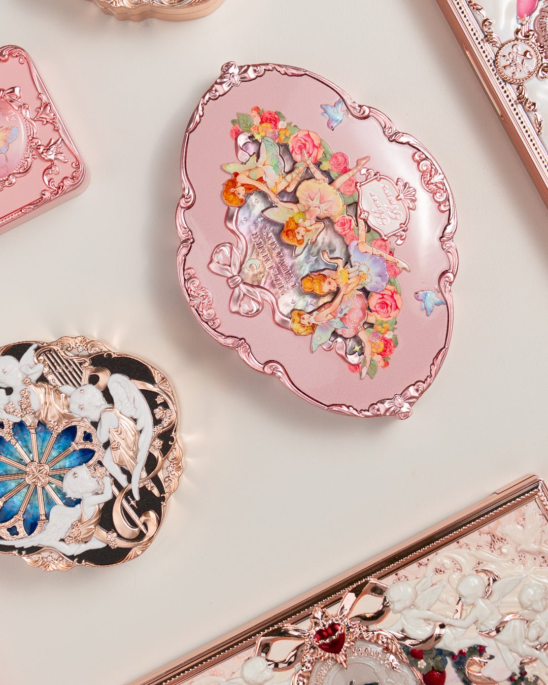 Midsummer Fairytales Collection Embossed Five - color Eyeshadow Palette 02 Flower Hermitage - Nüwa BeautyFlower Knows