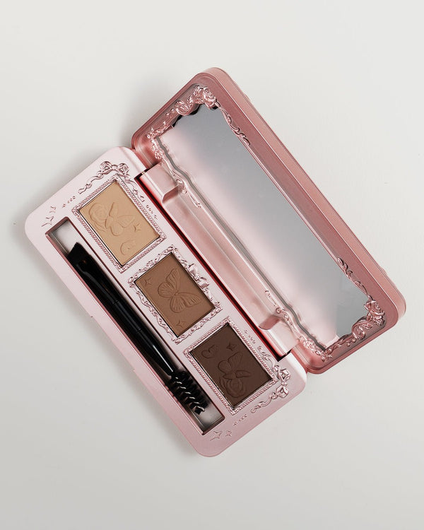 Midsummer Fairytales Collection Eyebrow Palette 01 Latte Brown - Nüwa BeautyFlower Knows