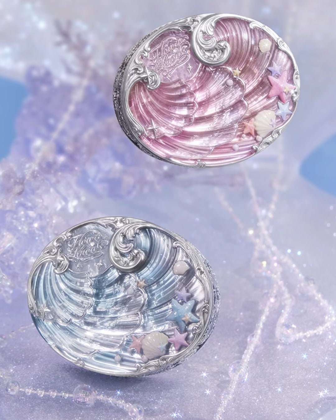 Shell's Jewel Baked Powder 01 Cloudy Blue - Nüwa BeautyFlower Knows