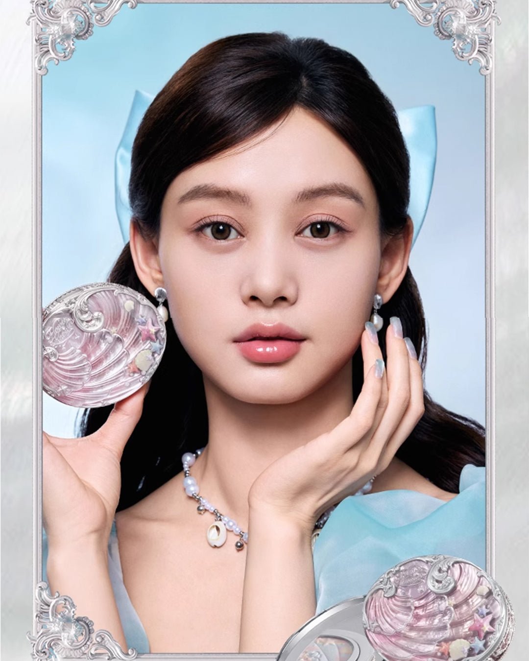 Shell's Jewel Baked Powder 02 Dreamy Pink - Nüwa BeautyFlower Knows