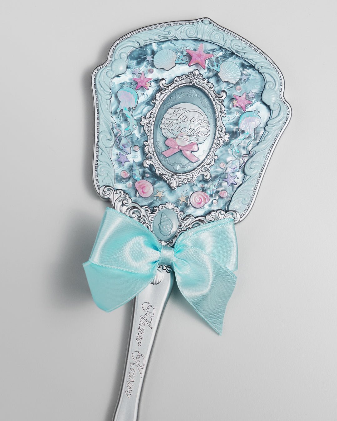 Shell's Jewel Hand Mirror Blue Seashell - Nüwa BeautyFlower Knows