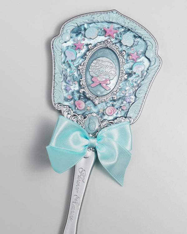 Shell's Jewel Hand Mirror Blue Seashell - Nüwa BeautyFlower Knows