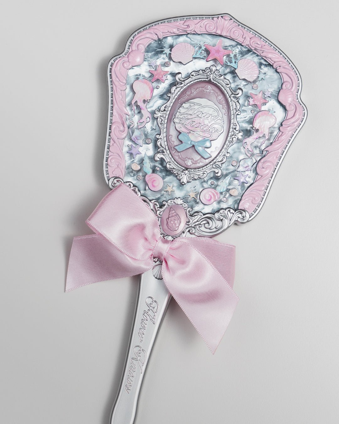 Shell's Jewel Hand Mirror Pink Seashell - Nüwa BeautyFlower Knows