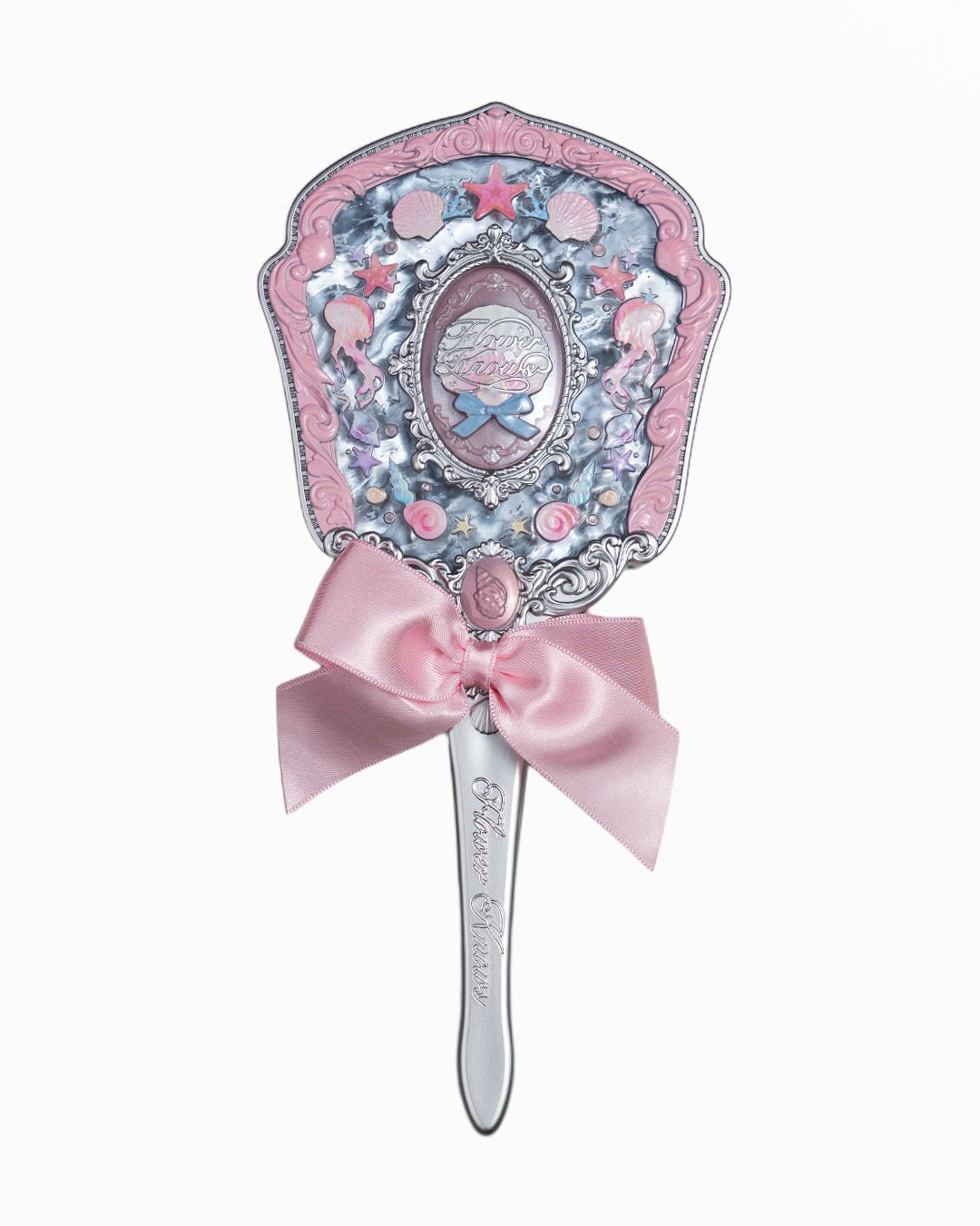 Shell's Jewel Hand Mirror Pink Seashell - Nüwa BeautyFlower Knows