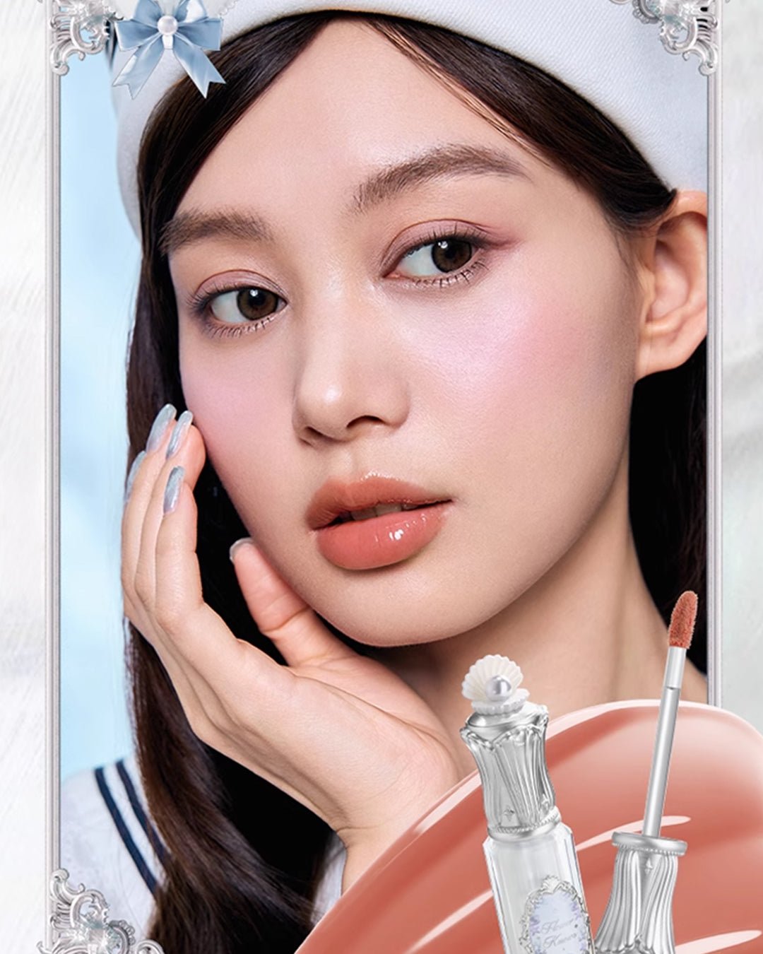 Shell's Jewel Nourishing Lip Glaze P07 Salty Lychee - Nüwa BeautyFlower Knows