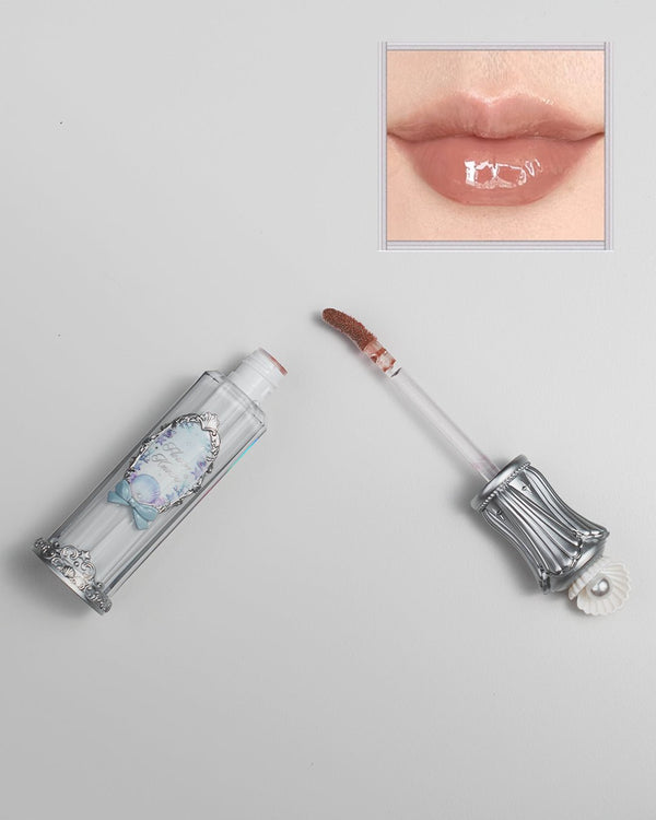 Shell's Jewel Nourishing Lip Glaze P08 Coconut Latte - Nüwa BeautyFlower Knows