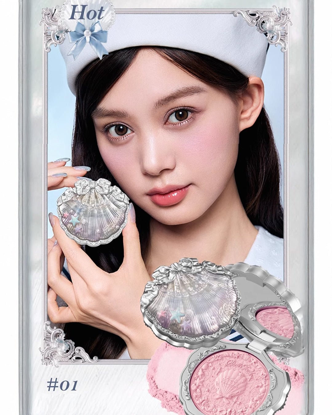 Shell's Jewel Silk Satin Blush 01 Cherry Blossom Pearl - Nüwa BeautyFlower Knows