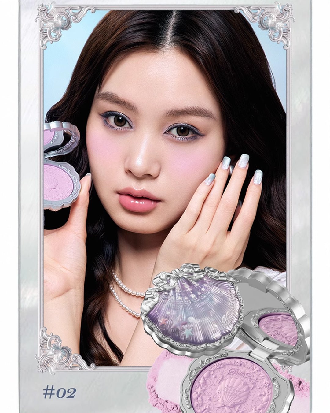 Shell's Jewel Silk Satin Blush 02 Moonlight Veil - Nüwa BeautyFlower Knows