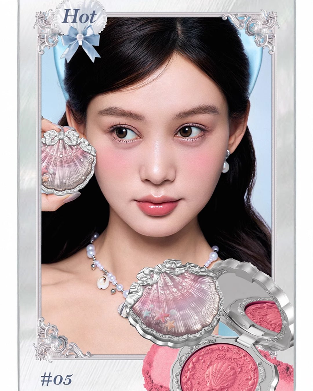 Shell's Jewel Silk Satin Blush 05 Strawberry Bubble - Nüwa BeautyFlower Knows