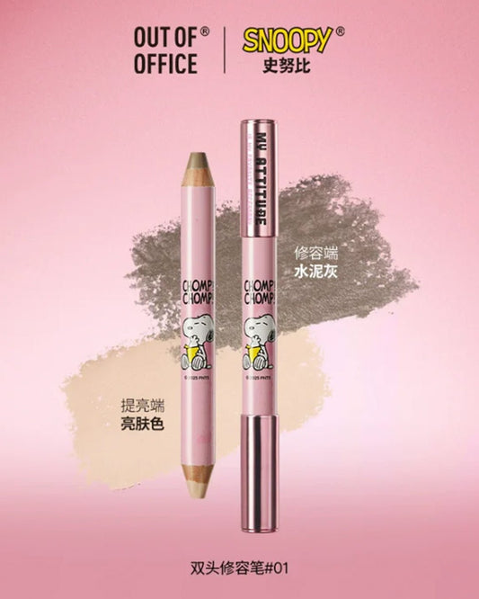 Snoopy x OUT OF OFFICE Dual Ended Highlight Contour Pencil - Nüwa BeautyOUT OF OFFICE