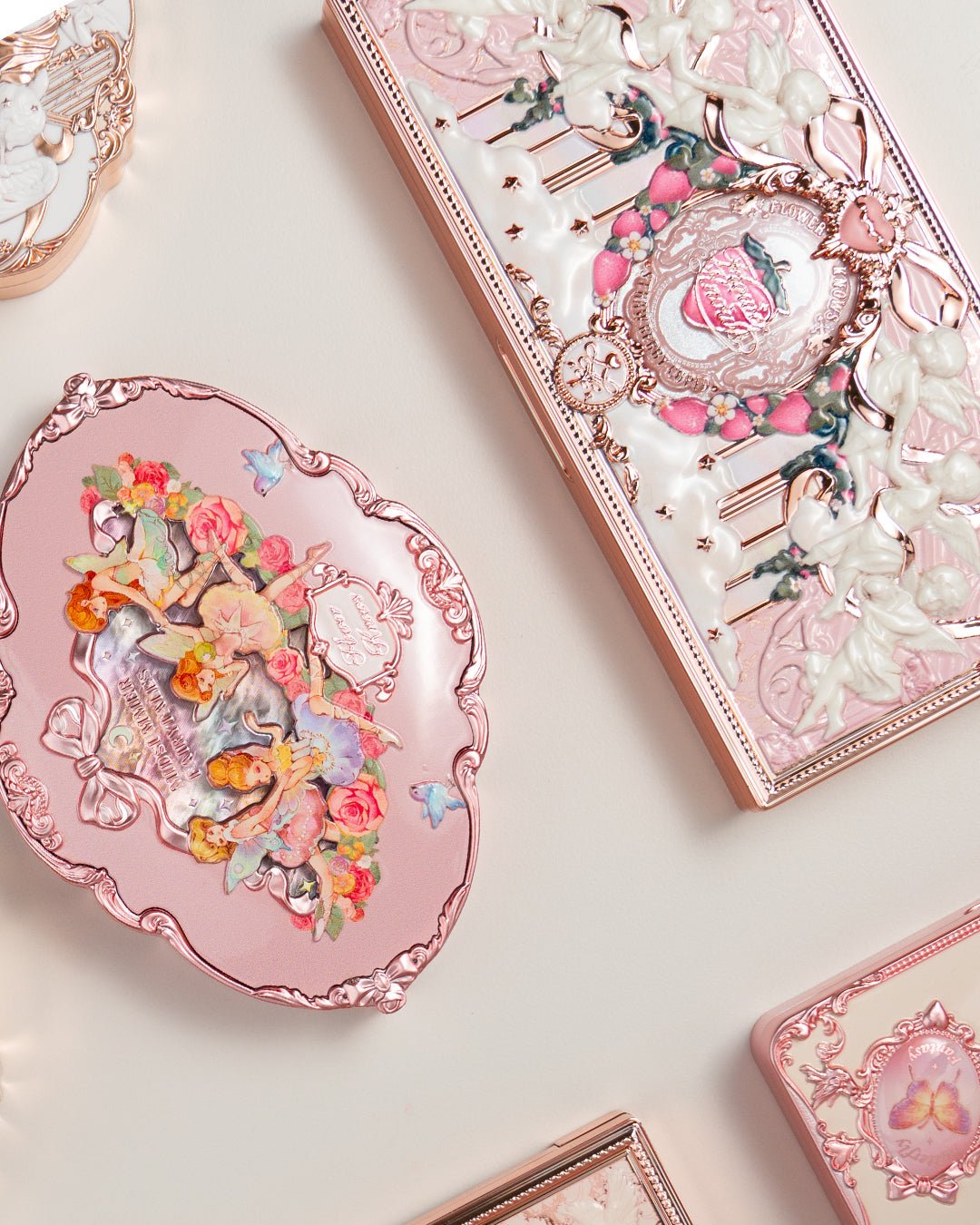 Strawberry Cupid Collection Make - up Palette 01 Honey Canelé - Nüwa BeautyFlower Knows