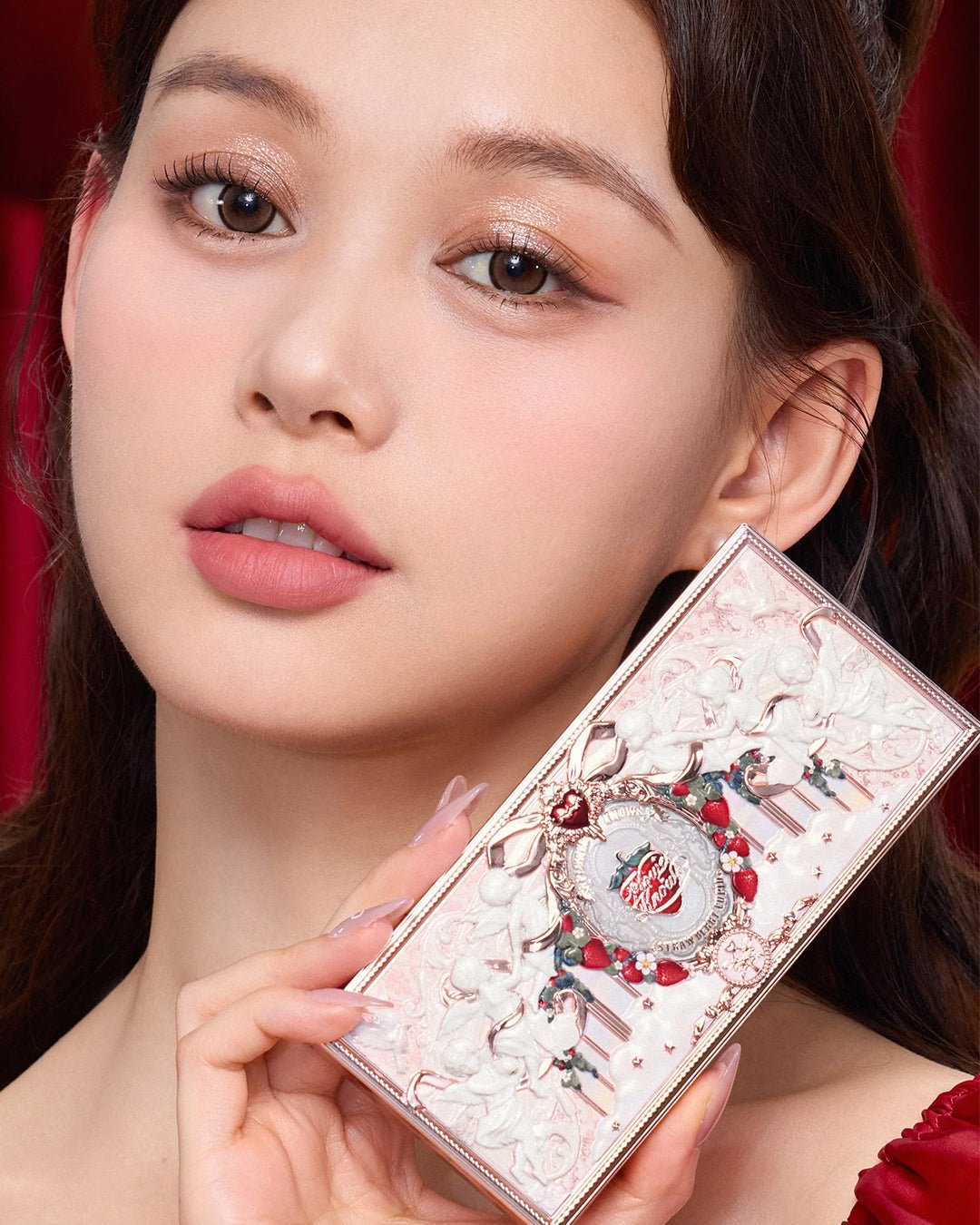 Strawberry Cupid Collection Make - up Palette 01 Honey Canelé - Nüwa BeautyFlower Knows