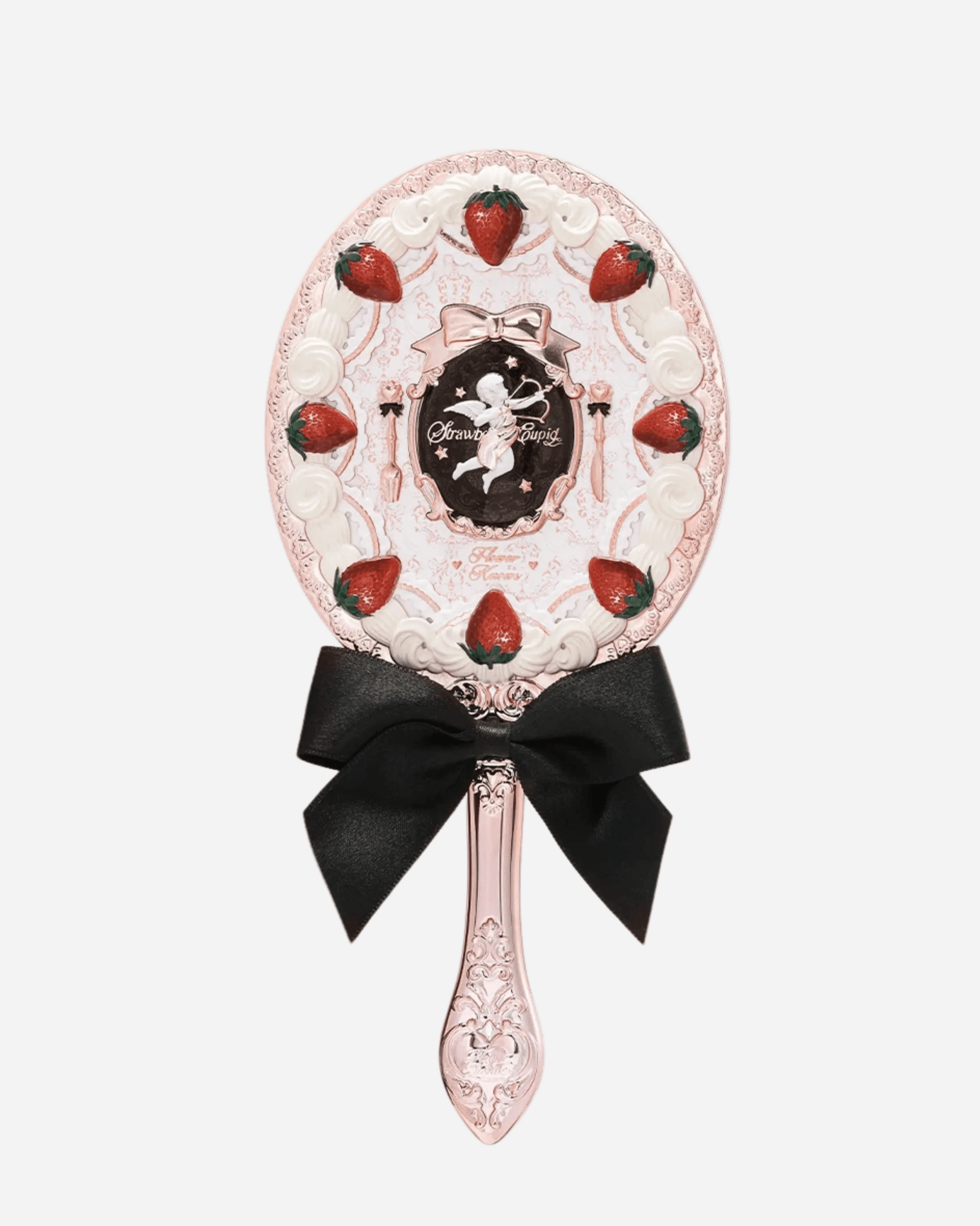 Strawberry Cupid Hand Mirror Red Velvet - Nüwa BeautyFlower Knows
