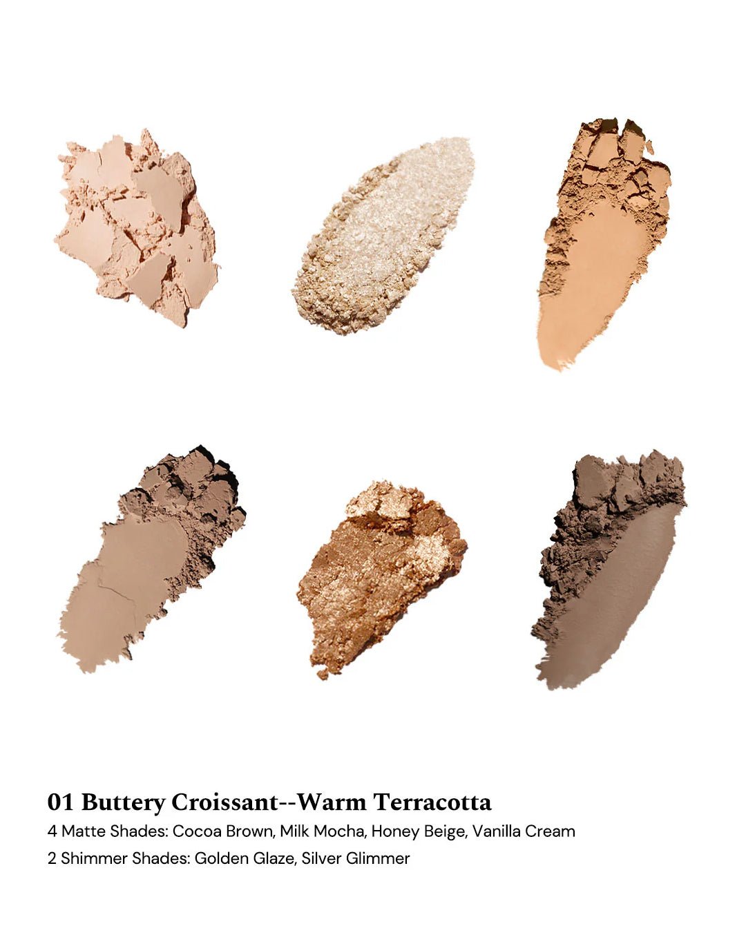 The Sweetie Bear 6 - Color Makeup Palette 01 Buttery Croissant - Nüwa BeautyFlower Knows