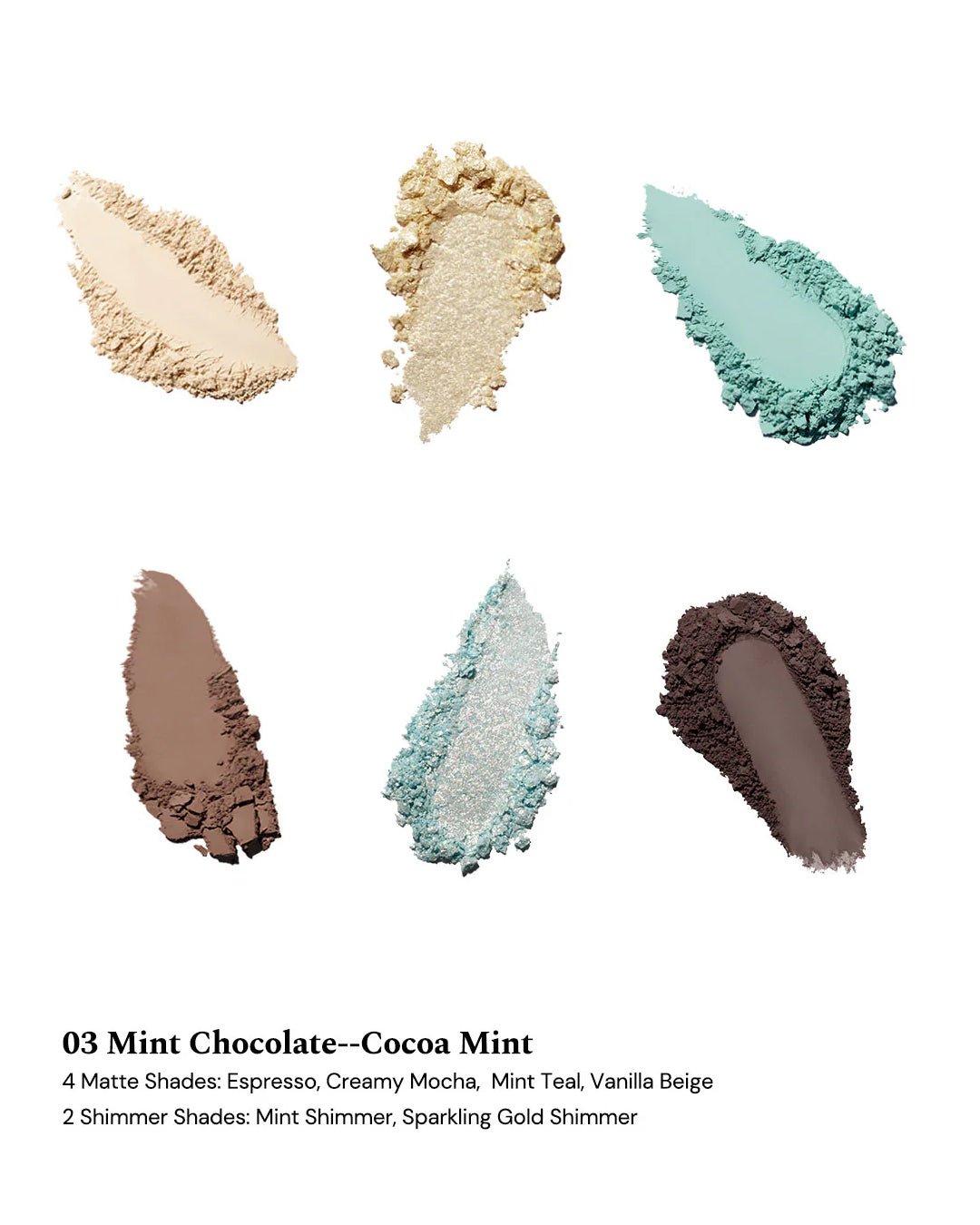 The Sweetie Bear 6 - Color Makeup Palette 03 Mint Chocolate - Nüwa BeautyFlower Knows