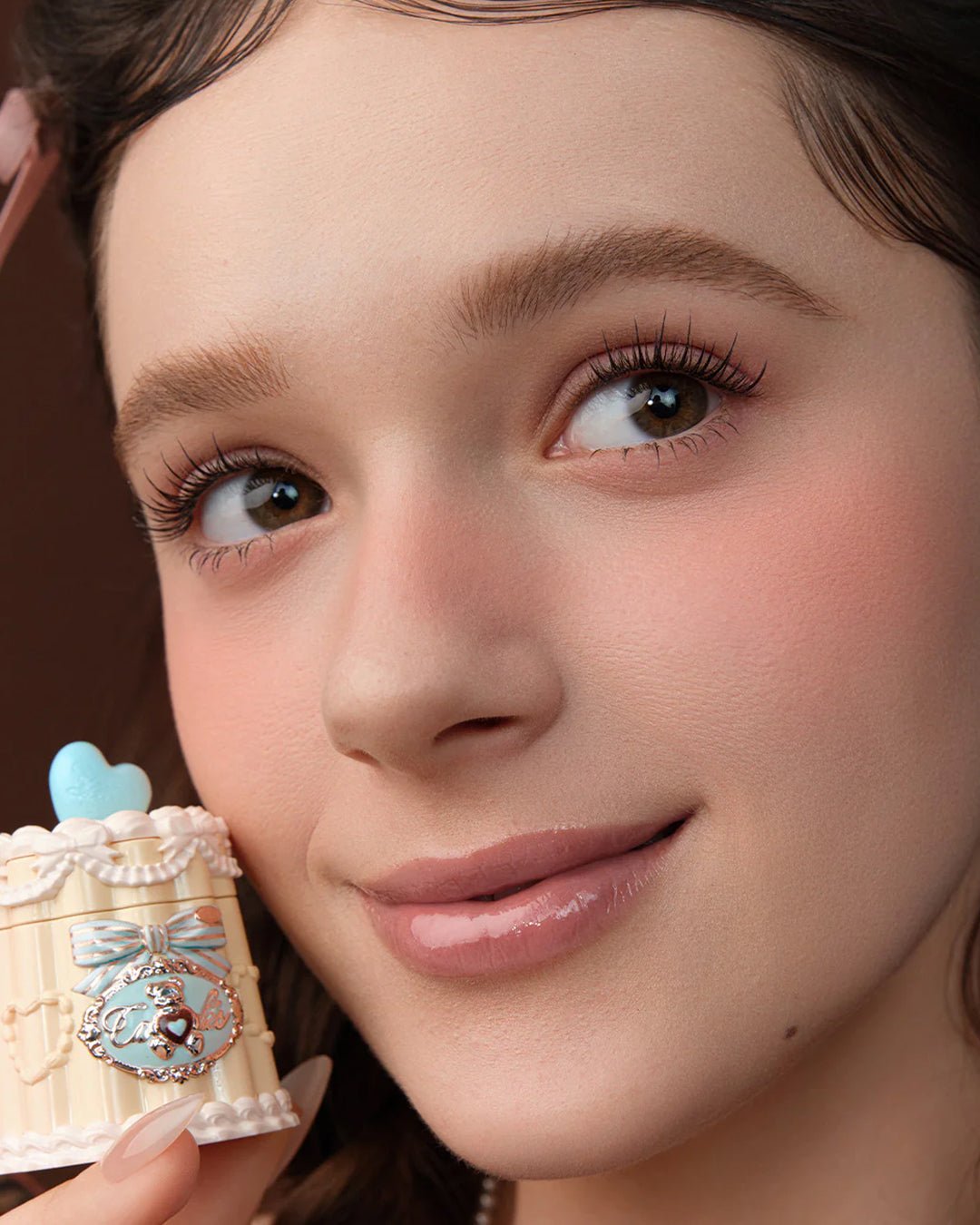 The Sweetie Bear Coating Lip Jelly JE03 Peach Tea - Nüwa BeautyFlower Knows